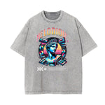 Washed Vanquisher Neon Y2K Pattern Tee