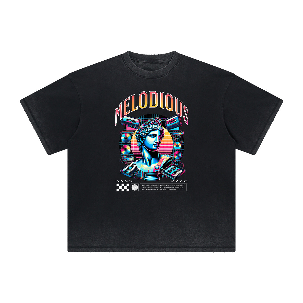 Heavyweight Vanquisher Neon Y2K Graphic Tee