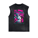 Vanquisher Neon Y2K Graphic Tank Top