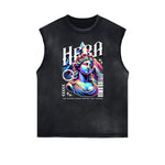 Vanquisher Neon Y2K Graphic Tank Top