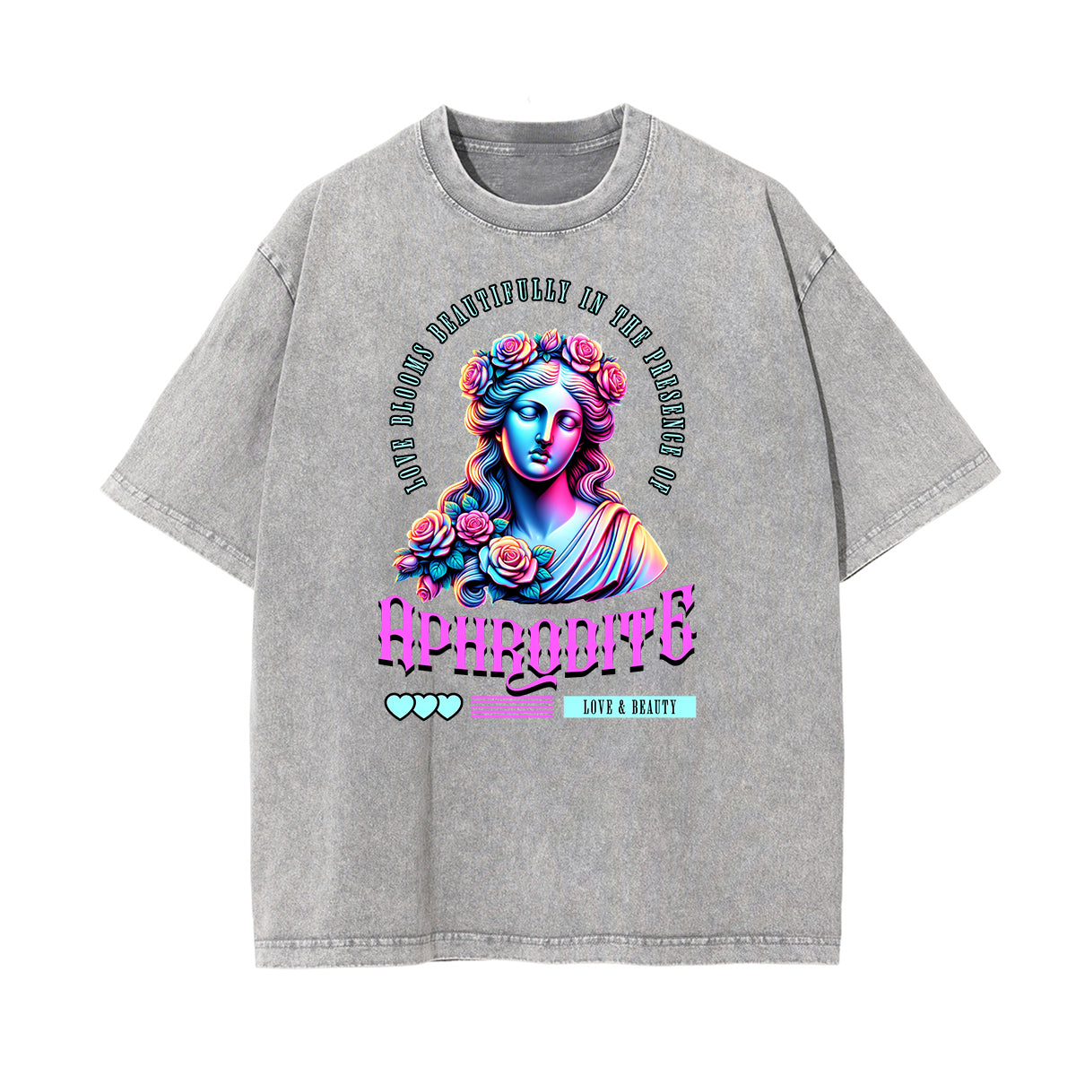Washed Vanquisher Neon Y2K Pattern Tee