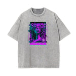 Washed Vanquisher Neon Y2K Pattern Tee
