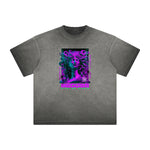 Distressed Vanquisher Neon Y2K Pattern Tee