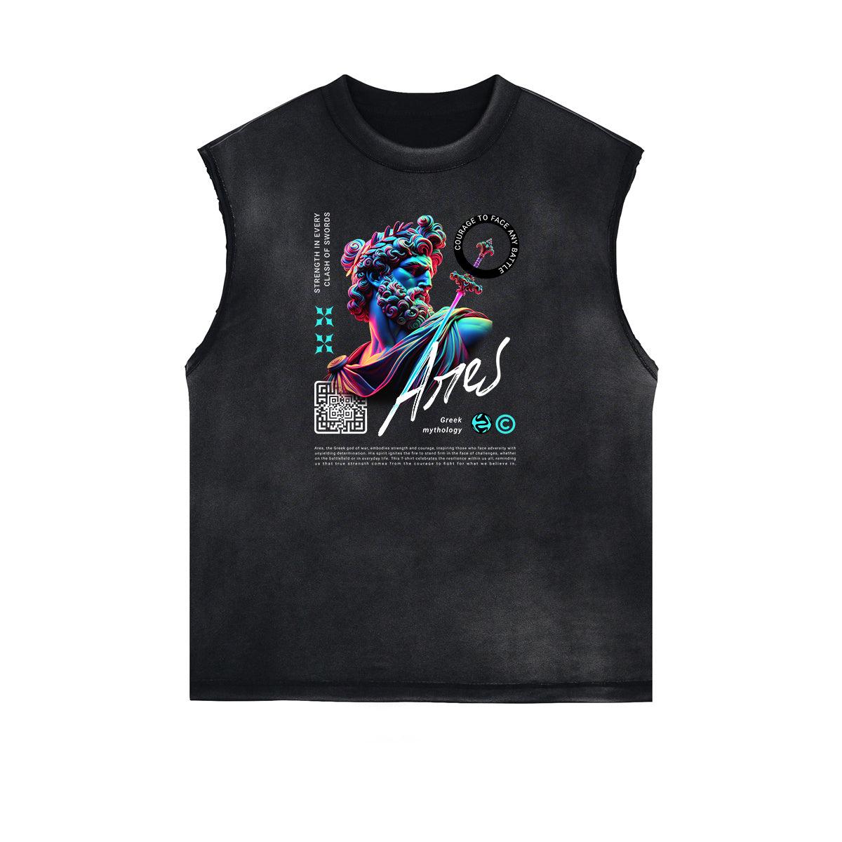 Vanquisher Neon Y2K Graphic Tank Top