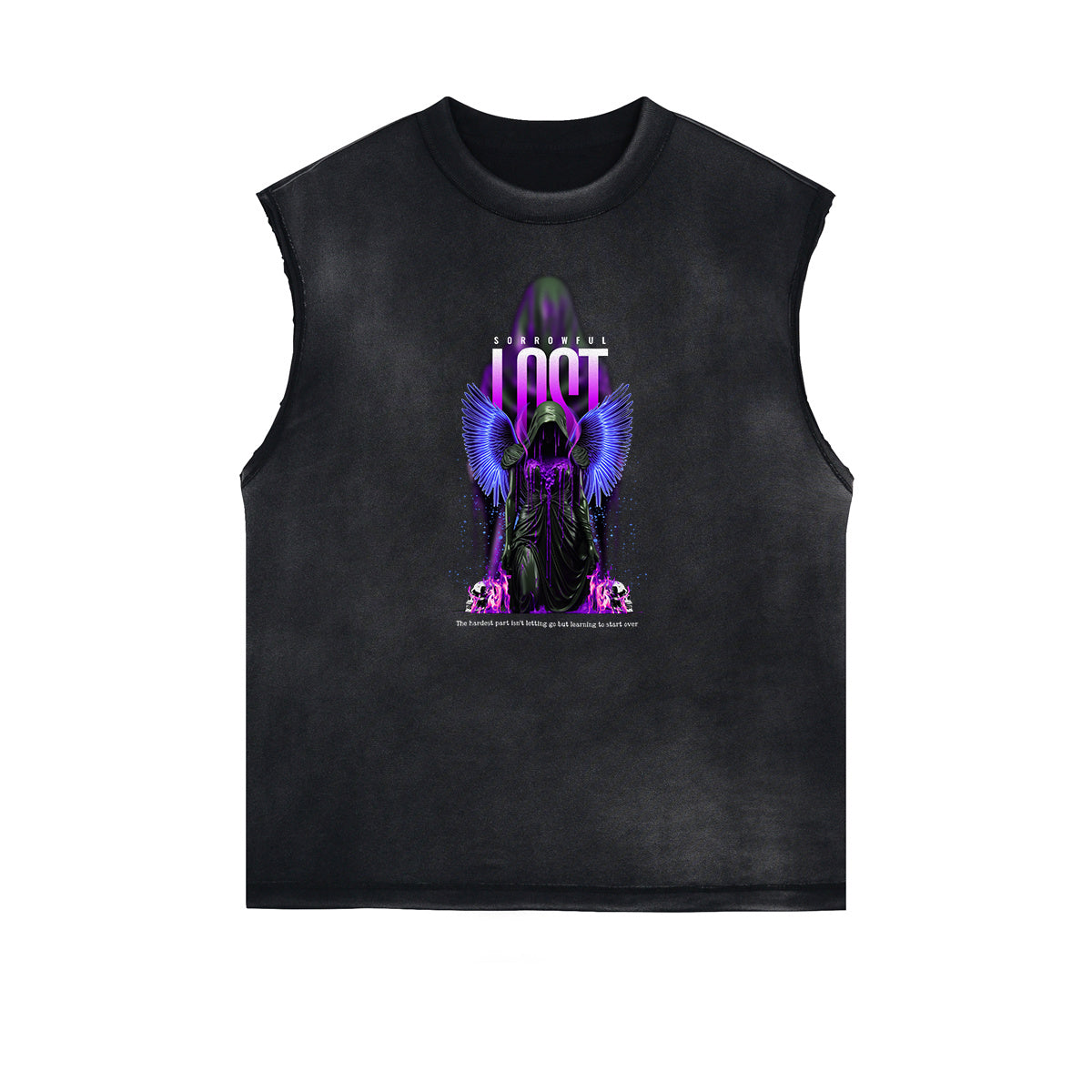Vanquisher Neon Y2K Graphic Tank Top