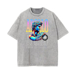 Washed Vanquisher Neon Y2K Pattern Tee