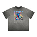 Distressed Vanquisher Neon Y2K Pattern Tee