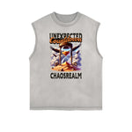 Faded Vintage Illustration Art Pattern Tank Top