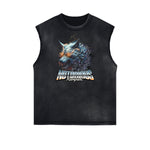 Faded Frayed Illustration Art Graphic Muscle Tank