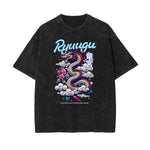 Stone Wash Illustration Art Graphic Tee