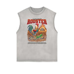 Faded Vintage Illustration Art Pattern Tank Top