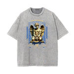 Celestial & Angel Statue Graphic Gray Tee