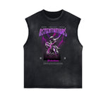 Sleeveless Celestial & Angel Statue Tee