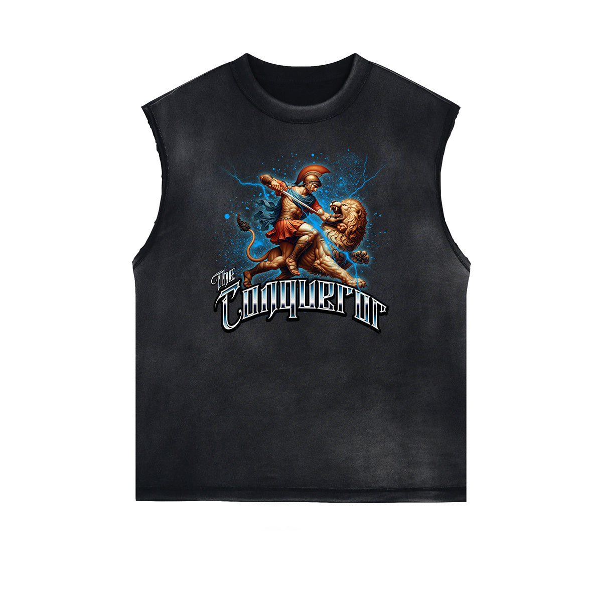 Faded Angel & Celestial Graphic Sleeveless Tee