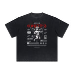 Faded Cute Cupid Cartoon Graphic Tee