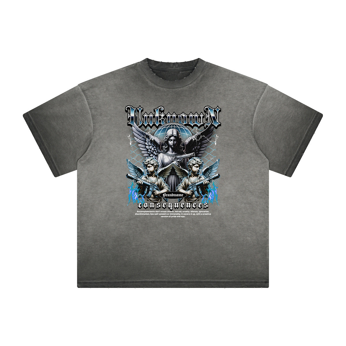 Heavyweight Cupid Sniper Streetwear Graphic Tee