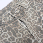 Leopard Print High Waist Wide Leg Pants