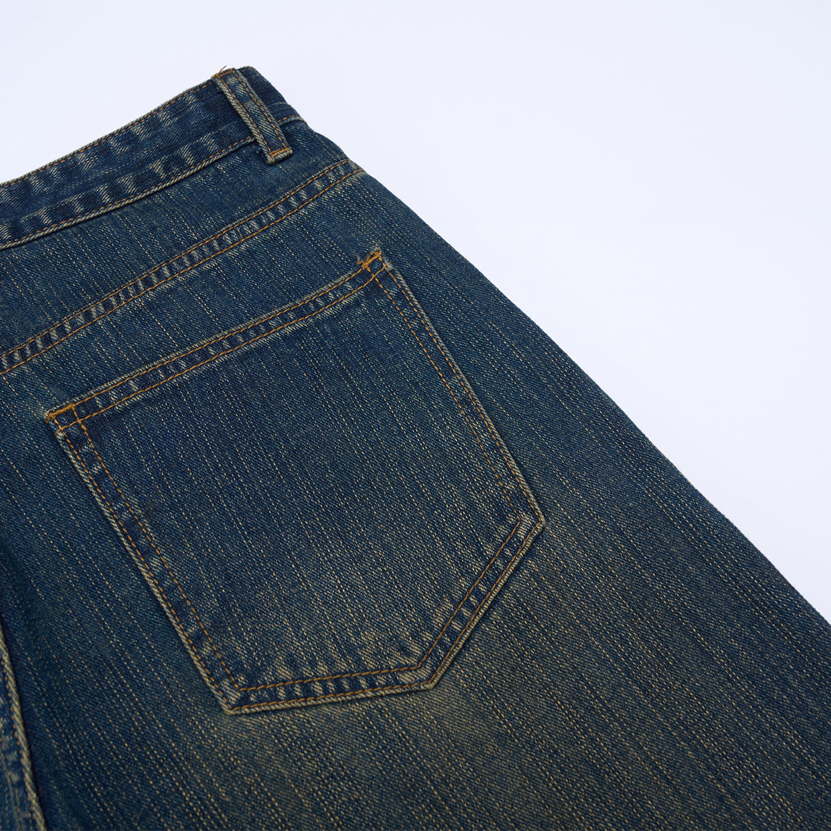 Comfort Fit Vintage Blue Wide Leg Everyday Jeans