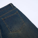 Comfort Fit Vintage Blue Wide Leg Everyday Jeans