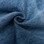 Vintage Washed Light Blue Carpenter Wide-Leg Jeans