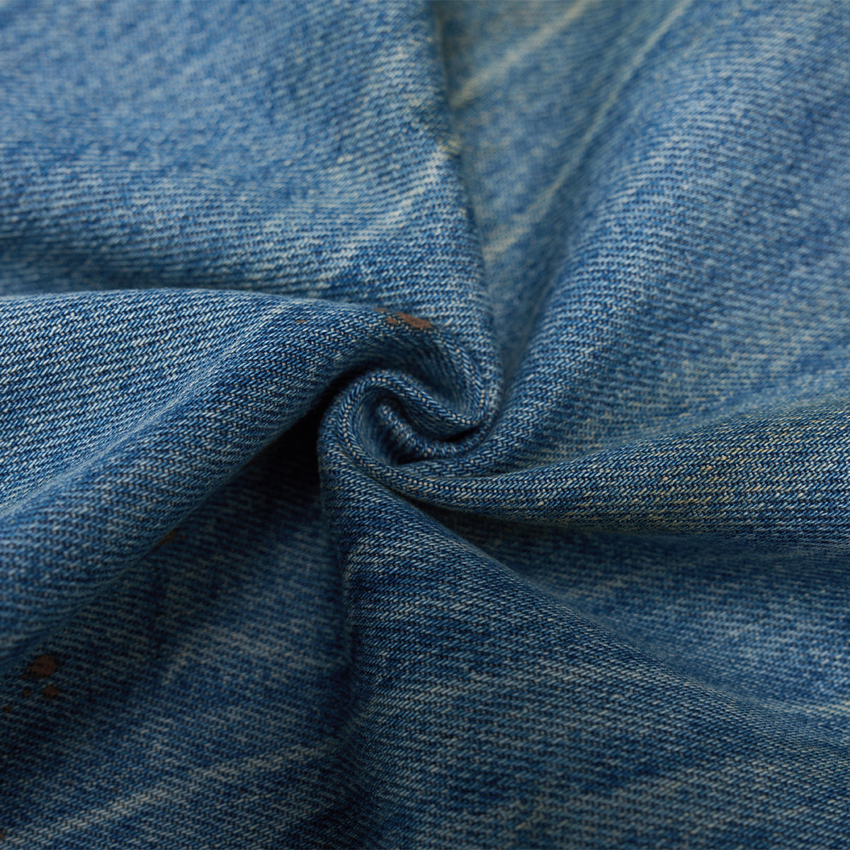 Light Blue Distressed Wide Leg Denim Jeans