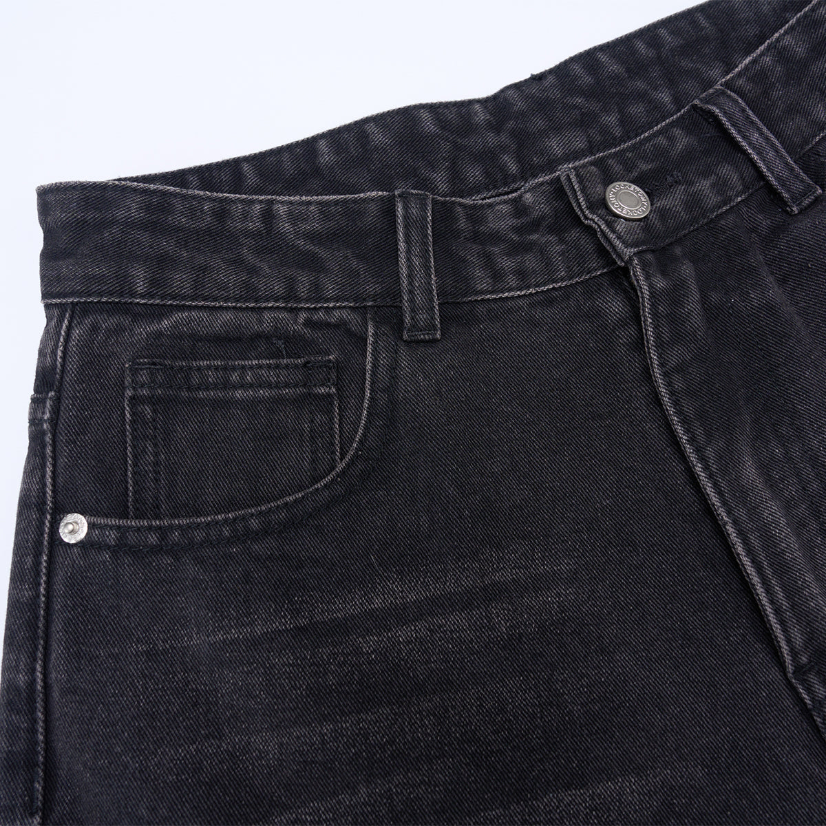 Artistic Paint Splatter Wide Leg Denim Jeans