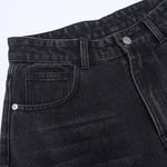 Artistic Paint Splatter Wide Leg Denim Jeans