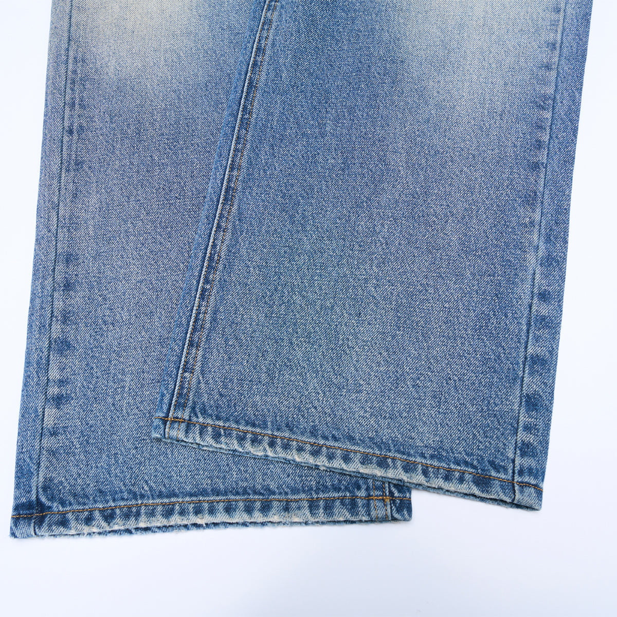 Vintage Light Wash Wide Leg High Rise Jeans