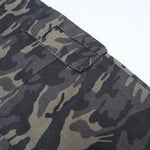 Camo Military Workwear Wide-Leg Cargo Utility Pants