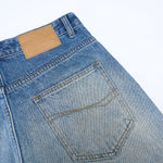 Vintage Light Wash Wide Leg High Rise Jeans