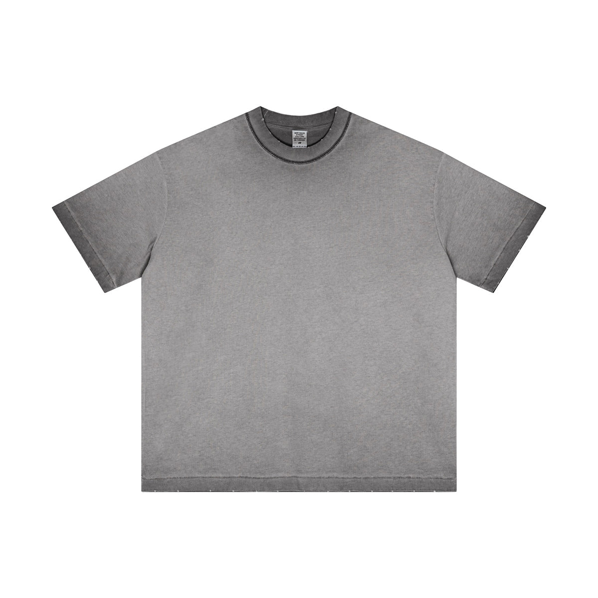 Camiseta holgada desgastada con lavado pesado de 275 g/m²