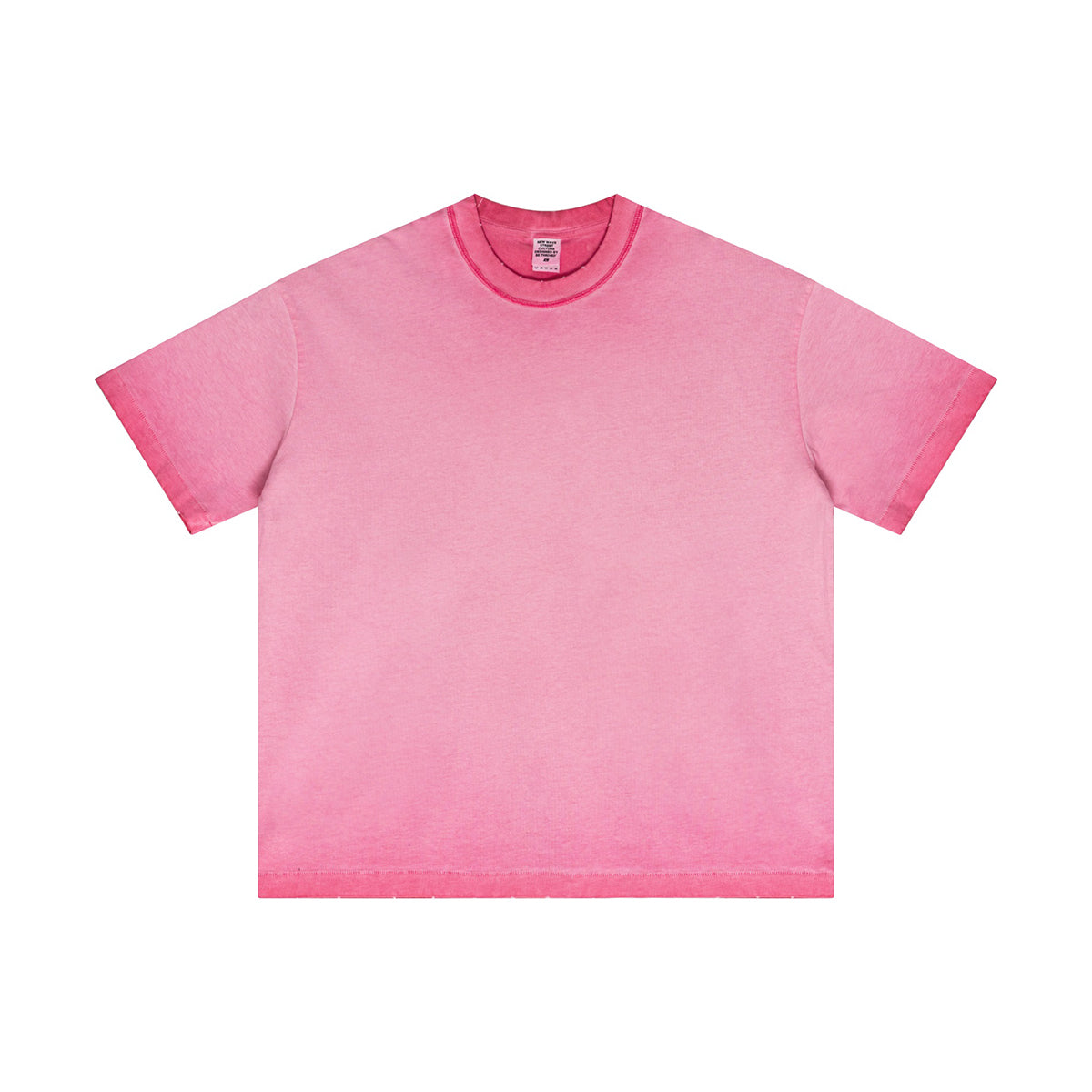 Camiseta holgada desgastada con lavado pesado de 275 g/m²