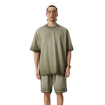 Camiseta holgada desgastada con lavado pesado de 275 g/m²