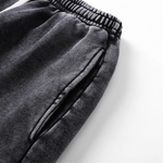 Stone Wash Distressed Shorts