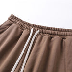 Pantalones cortos de patchwork de color liso