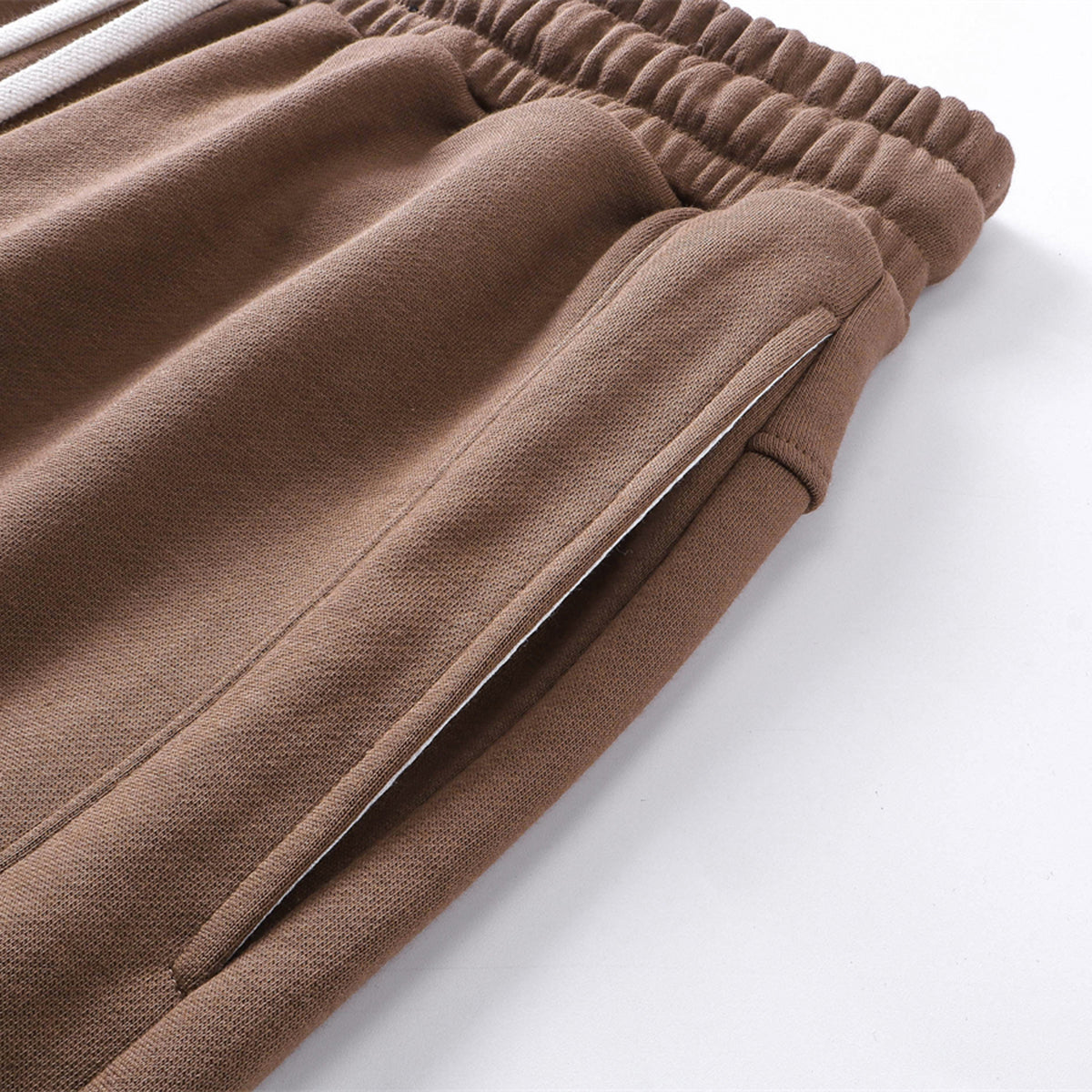 Pantalones cortos de patchwork de color liso