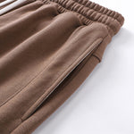 Pantalones cortos de patchwork de color liso