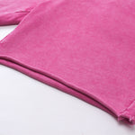 Raw Edge Washed Short Pants