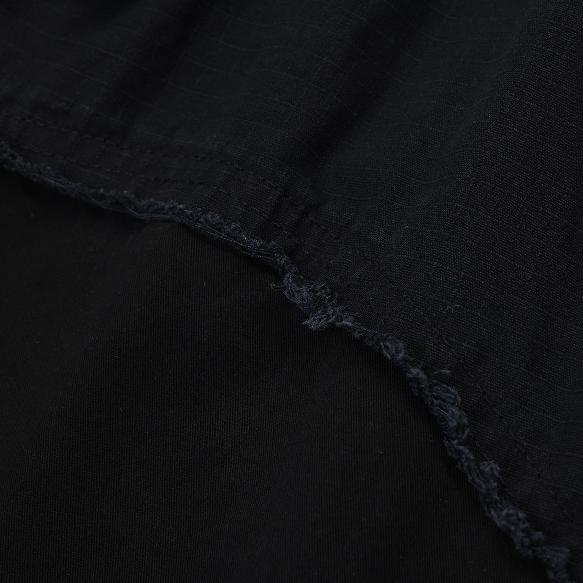 Raw Edge Patchwork Short Pants