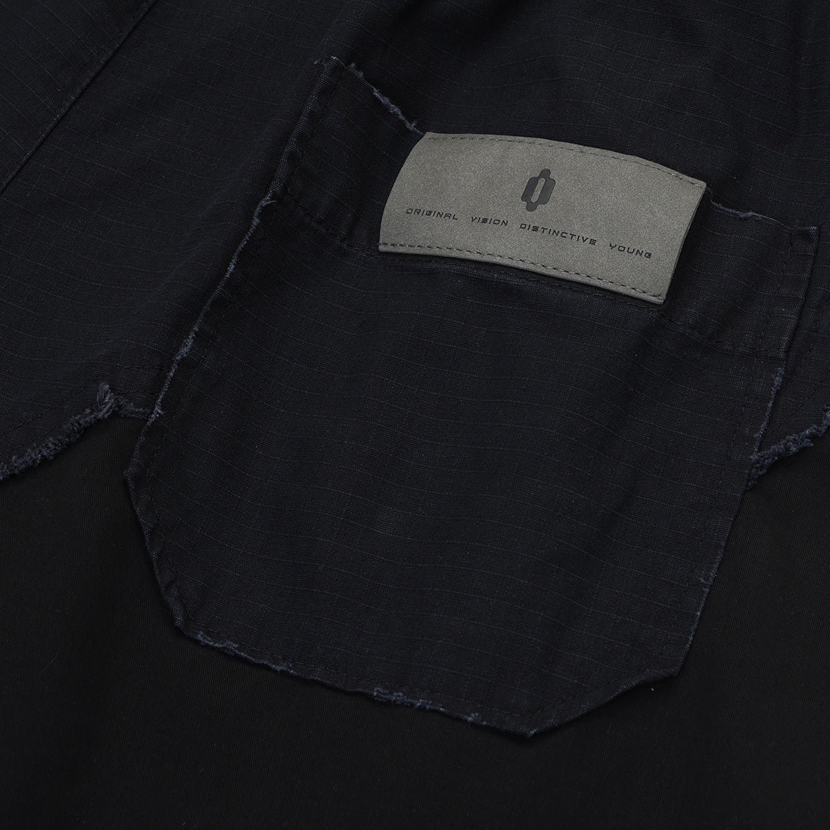 Raw Edge Patchwork Short Pants