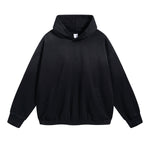 Acid Wash Elastic Hem Hoodie-INNBLAC Fashion Apparel