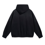 Acid Wash Elastic Hem Hoodie-INNBLAC Fashion Apparel