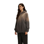 Women's Acid Wash Elastic Hem Hoodie-INNBLAC Fashion Apparel