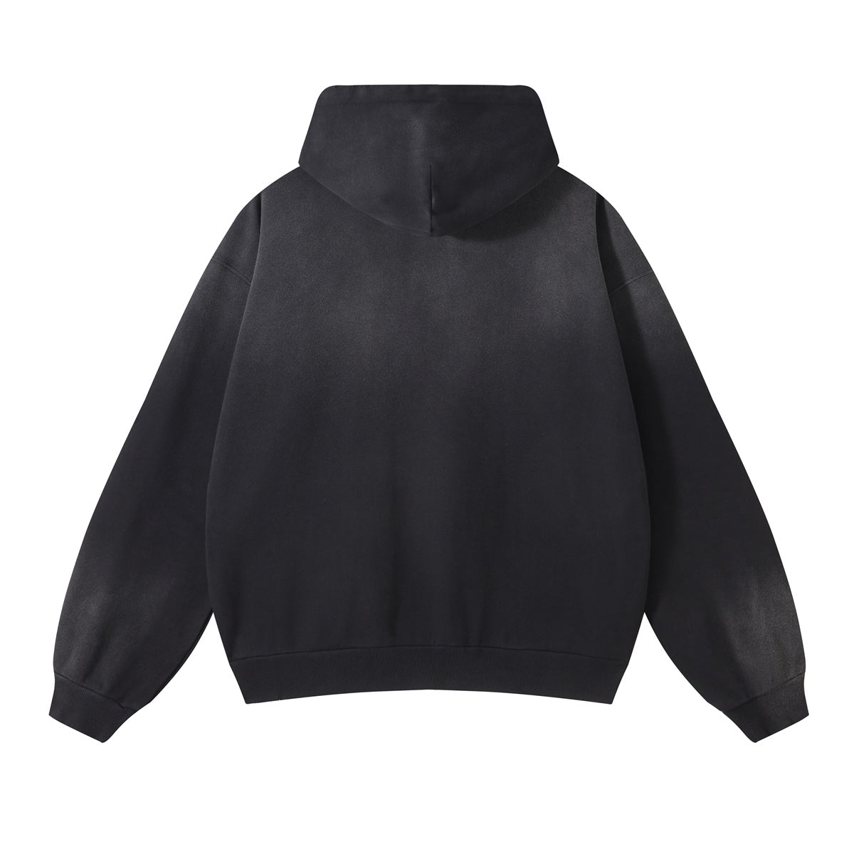 Brush Paint Double Slider Zip Hoodie-INNBLAC Fashion Apparel