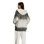 Women's Brush Paint Double Slider Zip Hoodie-INNBLAC Fashion Apparel