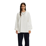 Women's Crew Neck Solid Color Sweatshirt-INNBLAC Fashion Apparel