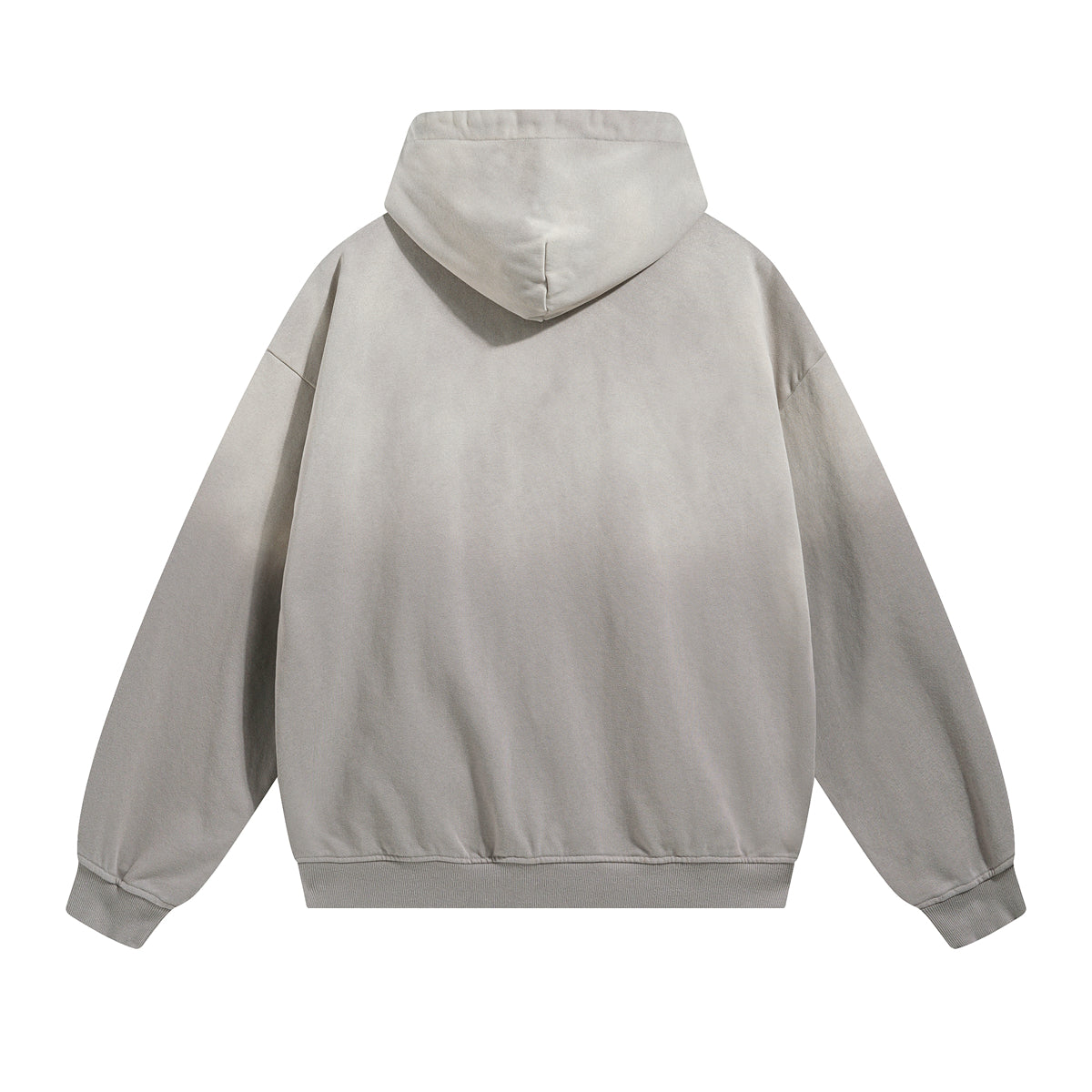 Faded Double Slider Zip Hoodie-INNBLAC Fashion Apparel