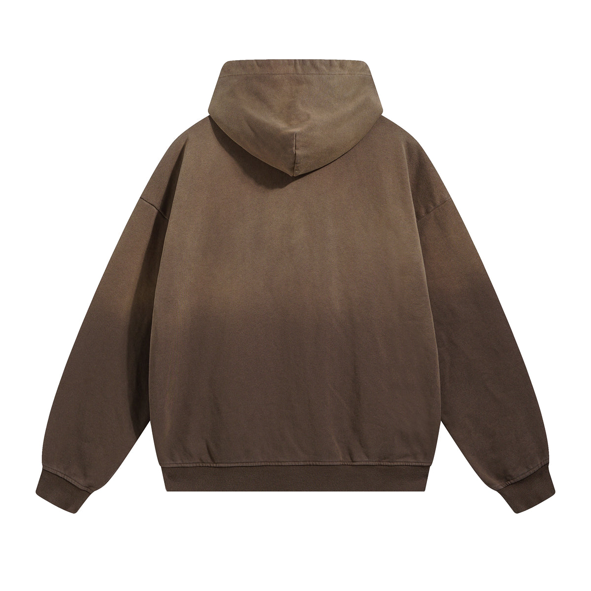 Faded Double Slider Zip Hoodie-INNBLAC Fashion Apparel