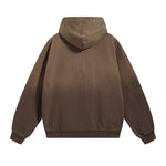 Faded Double Slider Zip Hoodie-INNBLAC Fashion Apparel