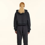 Cropped Zipped Up Hoodie-INNBLAC Fashion Apparel